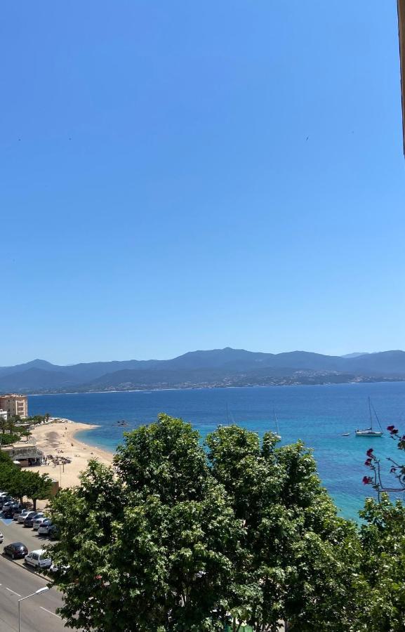 Ajaccio Magnifique T2 37M2 Centre Ville Vue Mer Au Bord De La Plage Neuf 4 Couchages Balcon Parking Prive Ferme Clim Wifi エクステリア 写真